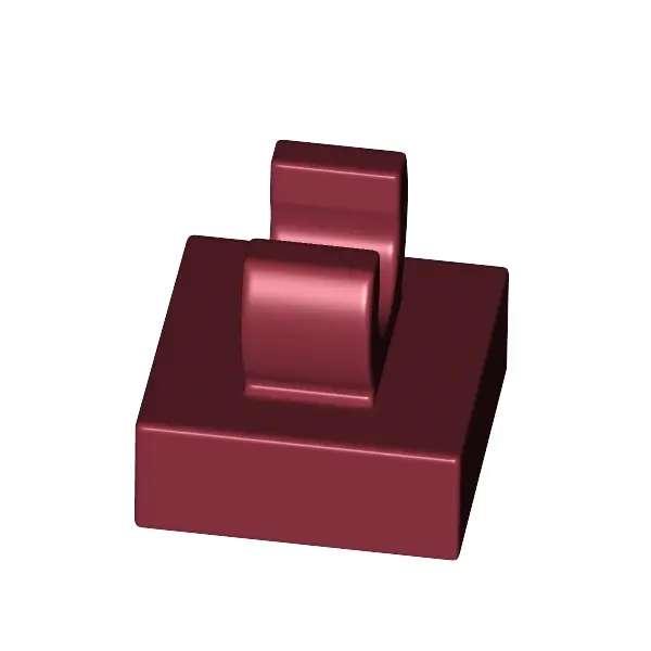 PLATE 1X1 W. UP RIGHT HOLDER