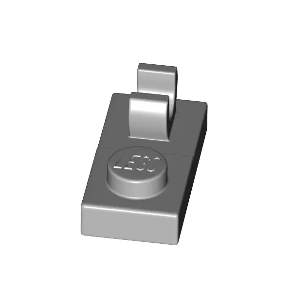 PLATE 1X2 W. VERTICAL GRIP