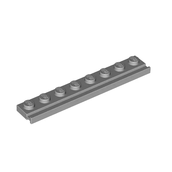 PLATE 1X8 WITH RAIL