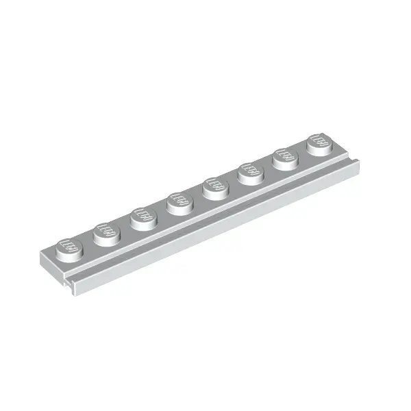PLATE 1X8 WITH RAIL
