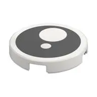 FLAT TILE 2X2, ROUND, NO. 1326
