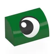 BRICK 1X2, OUTSIDE HALF BOW, NO. 49