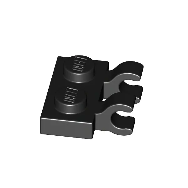 PLATE 1X2 W/HOLDER, VERTICAL