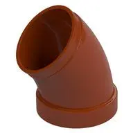 TUBE, CURVED 45 DEG.