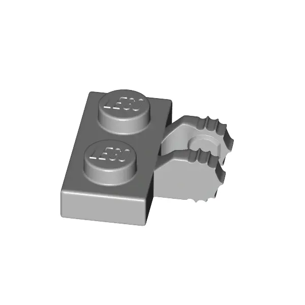 PLATE 1X2 W/FORK, VERTICAL
