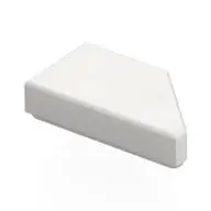 TILE 1X2, DEG. 45, CUT, LEFT