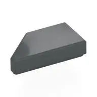 TILE 1X2, DEG. 45, CUT, RIGHT