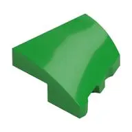 PLATE 2X2X2/3, HALF BOW, W/ CUT, LEFT