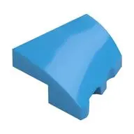 PLATE 2X2X2/3, HALF BOW, W/ CUT, LEFT