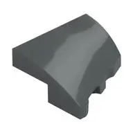 PLATE 2X2X2/3, HALF BOW, W/ CUT, LEFT