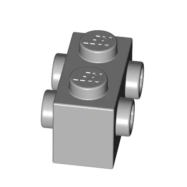 BRICK 1X2 W. FOUR KNOBS