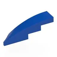 BRICK 1X4X1, HALF BOW W/ CUT, RIGHT