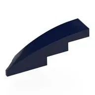 BRICK 1X4X1, HALF BOW W/ CUT, RIGHT