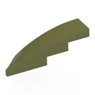 BRICK 1X4X1, HALF BOW W/ CUT, RIGHT