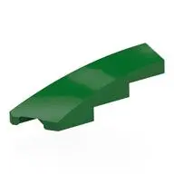 BRICK 1X4X1, HALF BOW W/ CUT, LEFT