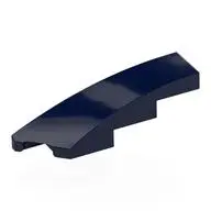 BRICK 1X4X1, HALF BOW W/ CUT, LEFT