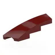 BRICK 1X4X1, HALF BOW W/ CUT, LEFT