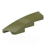BRICK 1X4X1, HALF BOW W/ CUT, LEFT
