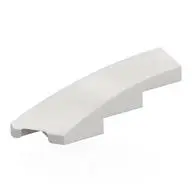 BRICK 1X4X1, HALF BOW W/ CUT, LEFT