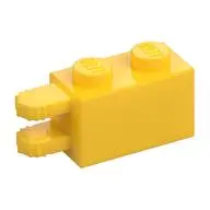BRICK 1X2, FORK W/ FRICTION, HOR., END