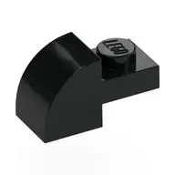 BRICK, 1X2X1, BOW, W/ CUTOUT