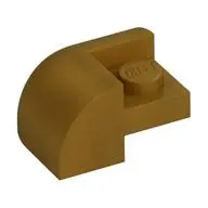 BRICK,2X2X1,BOW OUTSIDE CORNER,W/ CUTOUT