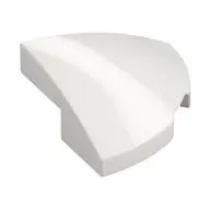 BRICK, 2X2X2/3, 1/4 SPHERE, W/ CUTOUT