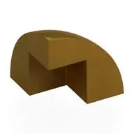 1/4 SPHERE 2X2X1 2/3, W/ CUTOUT, NO. 1