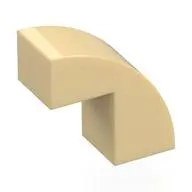 BRICK 1X2X1 2/3, BOW W/ CUTOUT, NO. 1