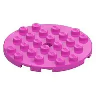 PLATE 6X6 ROUND WITH TUBE SNAP