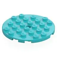 PLATE 6X6 ROUND WITH TUBE SNAP