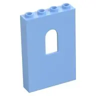 WALL 1X4X5 W/BOWED SLIT