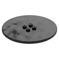 PLATE Ø63.84 W. 4 KNOBS
