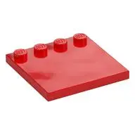 PLATE 4X4 W. 4 KNOBS