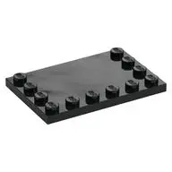 PLATE 4X6 W. 12 KNOBS