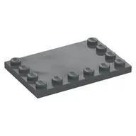 PLATE 4X6 W. 12 KNOBS