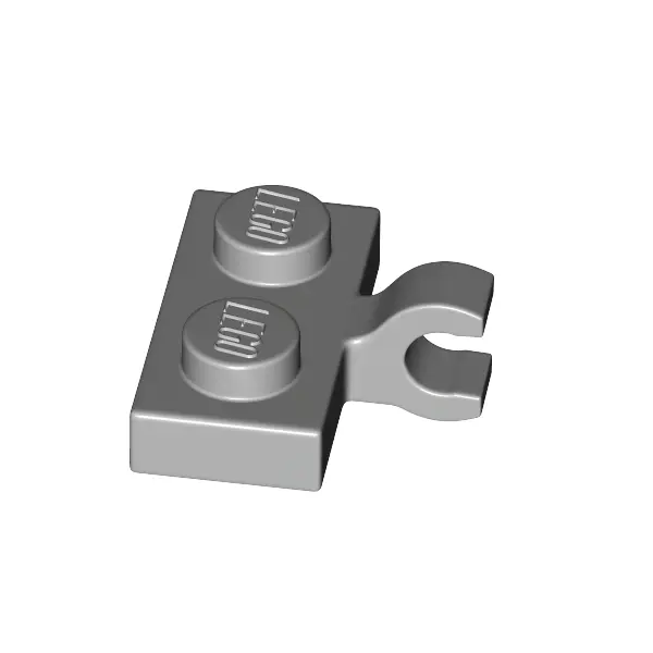 PLATE 1X2 W. 1 HORIZONTAL SNAP