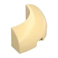 1/4 ARCH BRICK 3X3, W/ CUTOUT, NO. 1