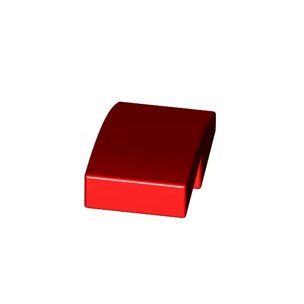 PLATE W. BOW 1X2X2/3