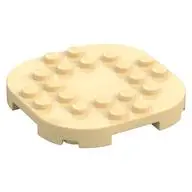 PLATE, 6X6X2/3, CIRCLE, W/ REDUCED KNOBS