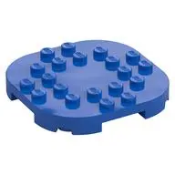 PLATE, 6X6X2/3, CIRCLE, W/ REDUCED KNOBS