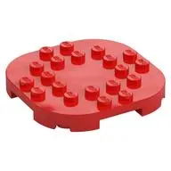 PLATE, 6X6X2/3, CIRCLE, W/ REDUCED KNOBS