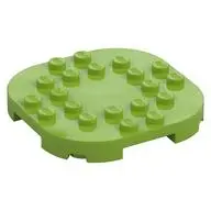 PLATE, 6X6X2/3, CIRCLE, W/ REDUCED KNOBS