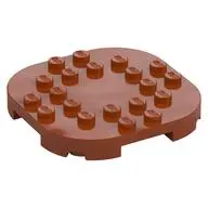 PLATE, 6X6X2/3, CIRCLE, W/ REDUCED KNOBS