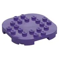 PLATE, 6X6X2/3, CIRCLE, W/ REDUCED KNOBS