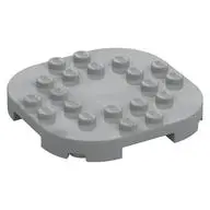 PLATE, 6X6X2/3, CIRCLE, W/ REDUCED KNOBS