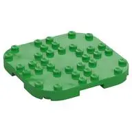 PLATE, 8X8X2/3, CIRCLE, W/ REDUCED KNOBS