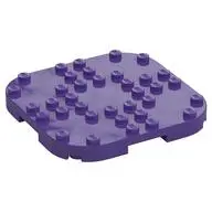 PLATE, 8X8X2/3, CIRCLE, W/ REDUCED KNOBS