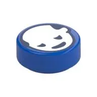 FLAT TILE 1X1, ROUND, NO. 216