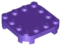 PLATE, 4X4X2/3, CIRCLE, W/ REDUCED KNOBS